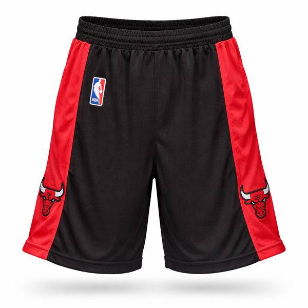 Chicago Bulls Pantaloni Scurți De Bărbați, Negri-Roșii