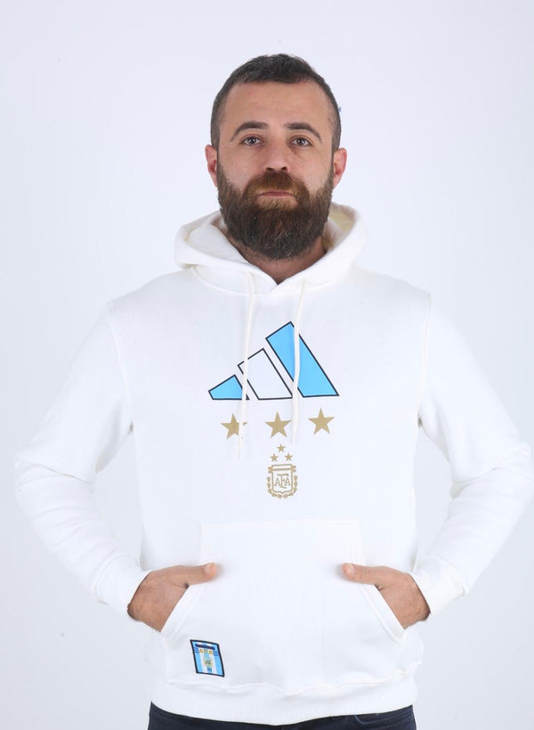 Argentina Hanorac Bărbați, Messi. Alb