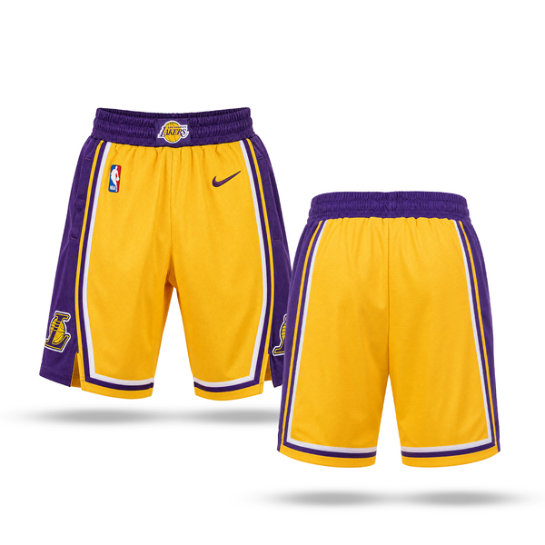 LA Lakers Bărbați Pantaloni Scurți Clasici. Galbeni