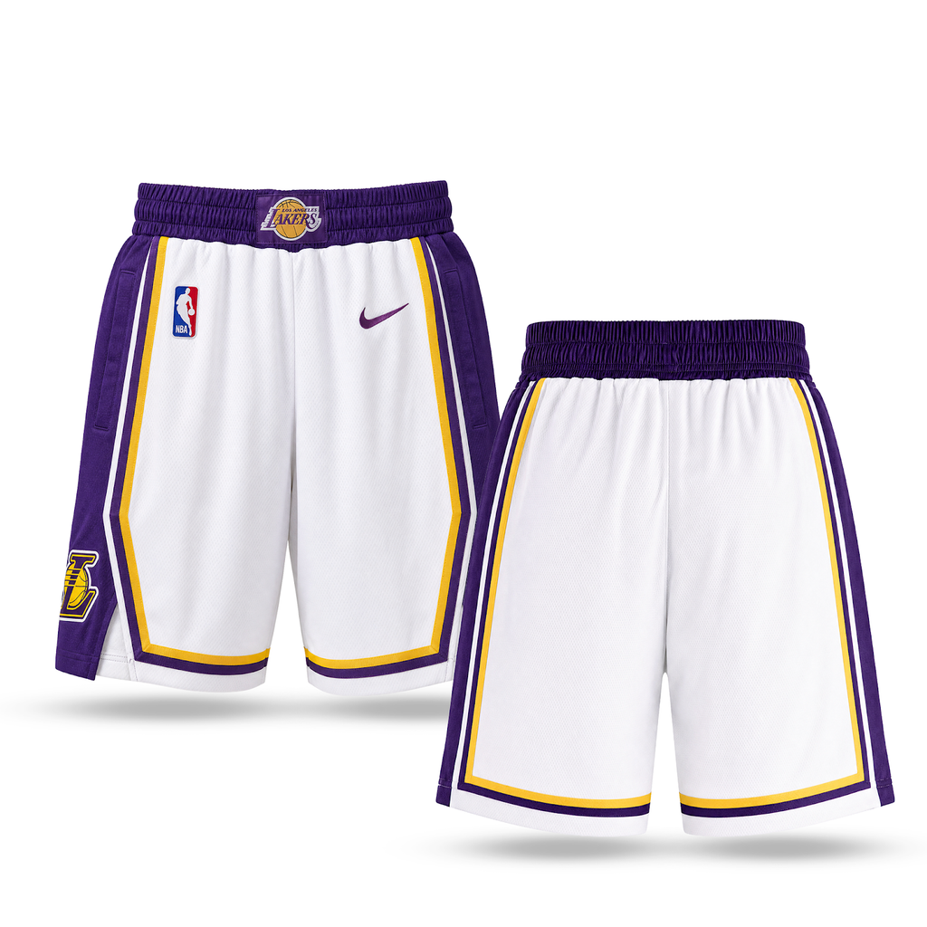 LA Lakers Pantaloni Scurți Clasici Pentru Bărbați. Albi