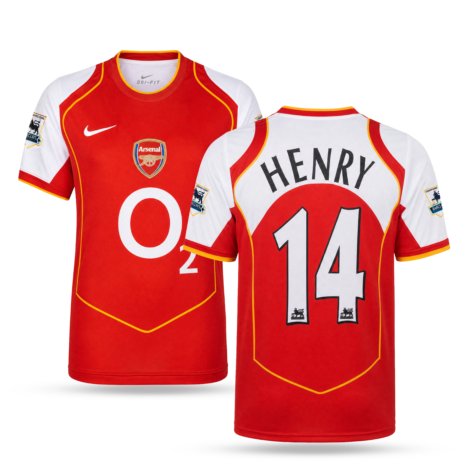 Arsenal Bărbați Tricou De Fotbal Retro, Henry