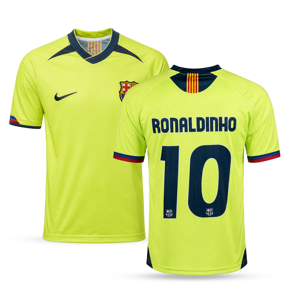 Barcelona Tricou Retro De Fotbal Pentru Bărbați, Ronaldinho