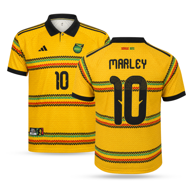Jamaica Tricou De Fotbal Bărbătesc, Bob Marley. Bob Marley Edition, Galben