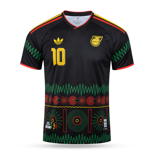 Jamaica Tricou De Fotbal Pentru Bărbați, Bob Marley. Bob Marley Edition, Negru
