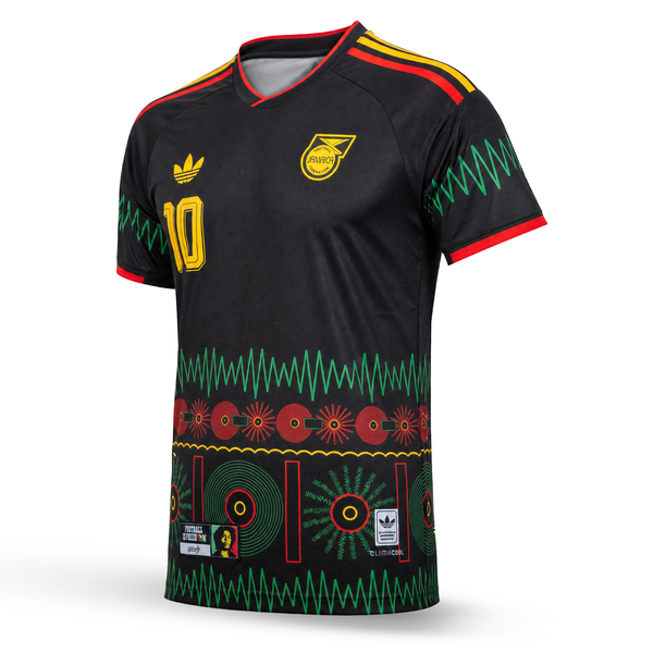 Jamaica Tricou De Fotbal Pentru Bărbați, Bob Marley. Bob Marley Edition, Negru