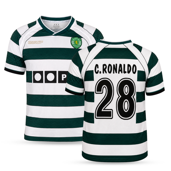 Sporting Tricou De Fotbal Pentru Bărbați, Ronaldo. 2002