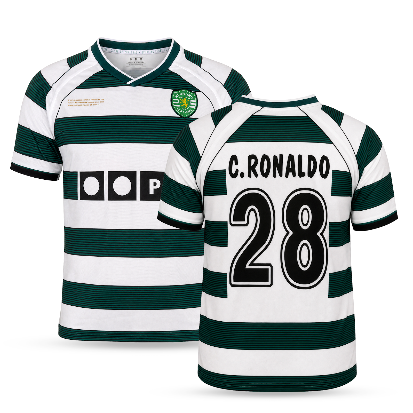 Sporting Tricou De Fotbal Pentru Bărbați, Ronaldo. 2002
