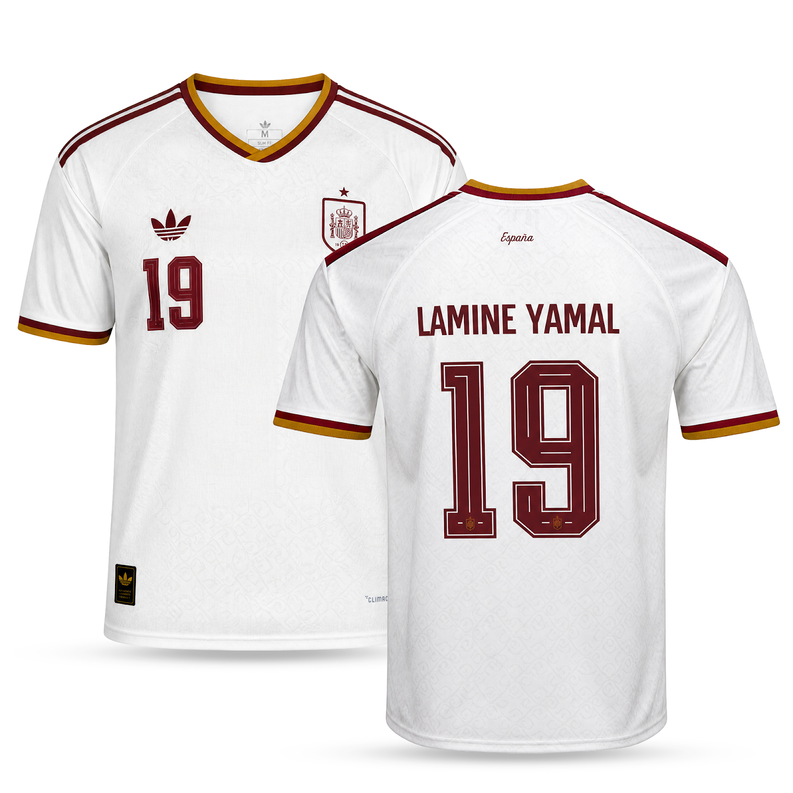 Spania Bărbați Tricou De Fotbal Deplasare, Yamal. World Cup 2026