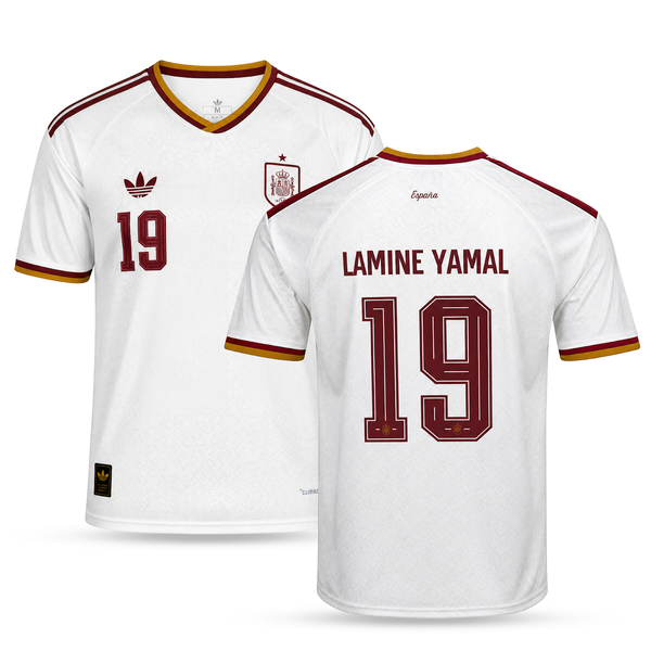 Spania Bărbați Tricou De Fotbal Deplasare, Yamal. World Cup 2026