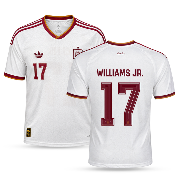 Spania Tricou De Fotbal Bărbătesc Deplasare, Williams. World Cup 2026