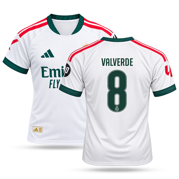 Real Madrid Tricou De Fotbal Bărbați, Valverde. 26/27