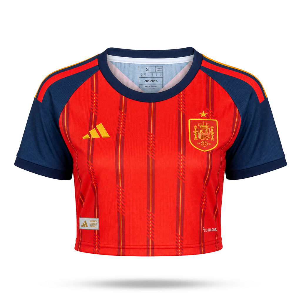 Spania Femei Top Scurt De Fotbal. World Cup 2026