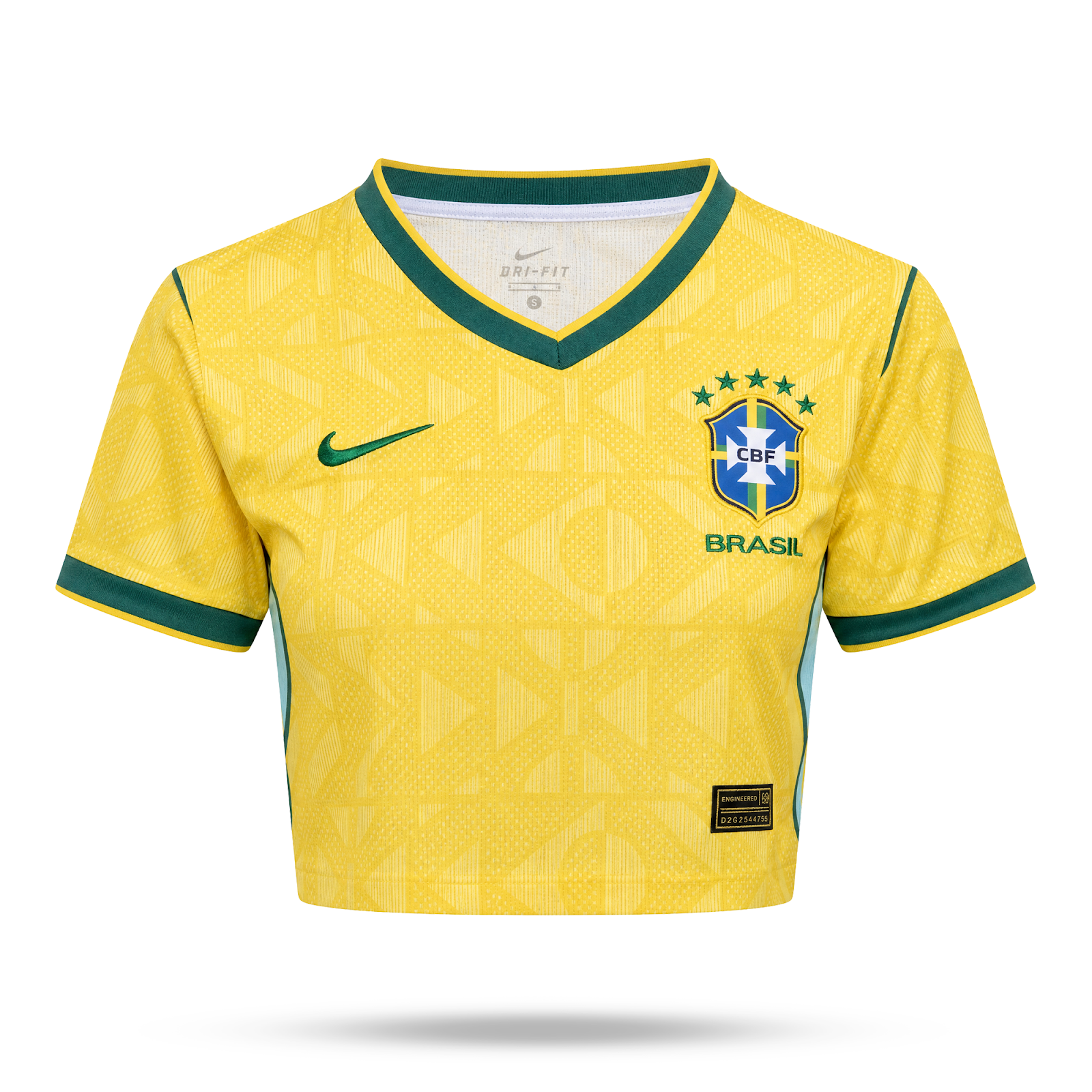 Brazilia Top Scurt De Fotbal De Damă. World Cup 2026