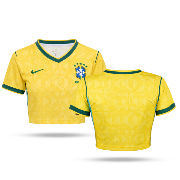 Brazilia Top Scurt De Fotbal De Damă. World Cup 2026